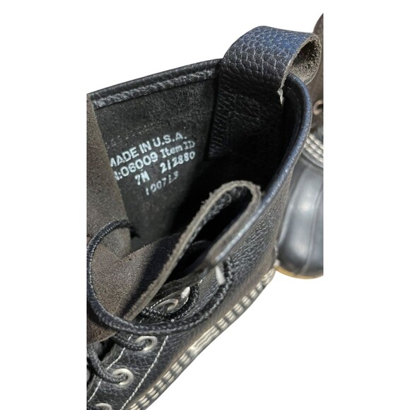 LL Bean Classic Men's 8" Black Bean Duck Boots Size 7/9 Womens Made in Maine USA - Picture 7 of 9